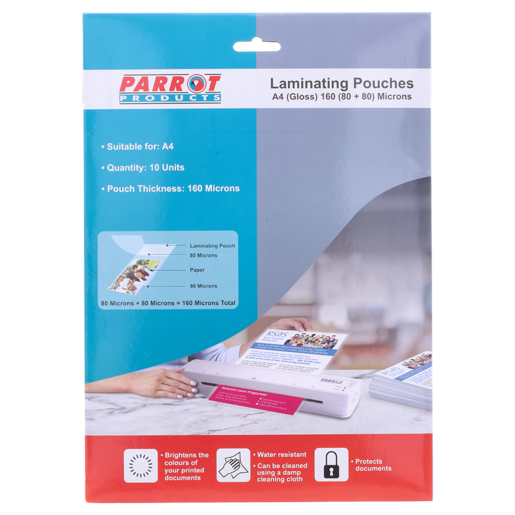 Parrot Products A4 Laminating Pouch 10 Pack