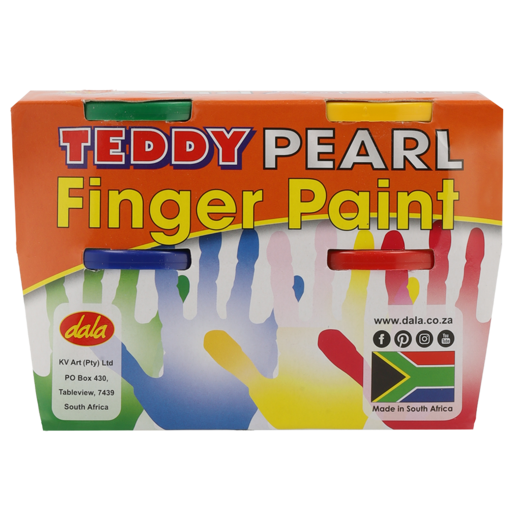 Teddy Pearl Finger Poster Paint 4x 100ml