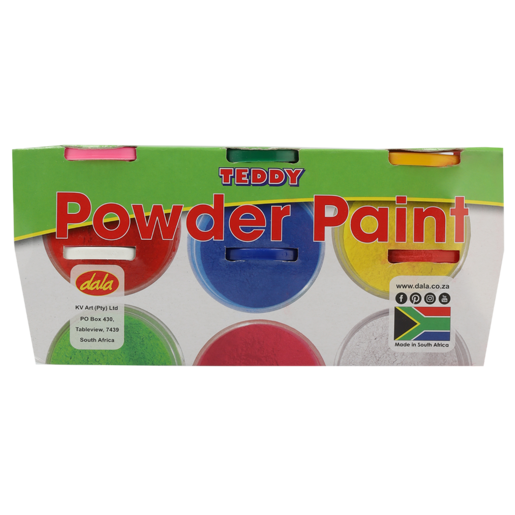 Teddy Powder Paint 6x 100g (Colour May Vary)