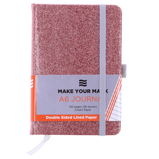 Donau Pink A6 Glitter Book Journal
