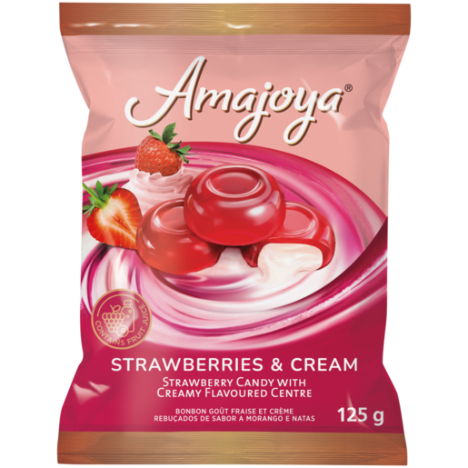 Amajoya Strawberries & Cream Candy 125g