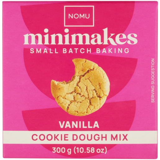 NOMU MiniMakes Vanilla Cookie Dough Mix 300g