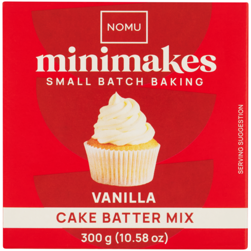NOMU MiniMakes Vanilla Cake Batter Mix 300g