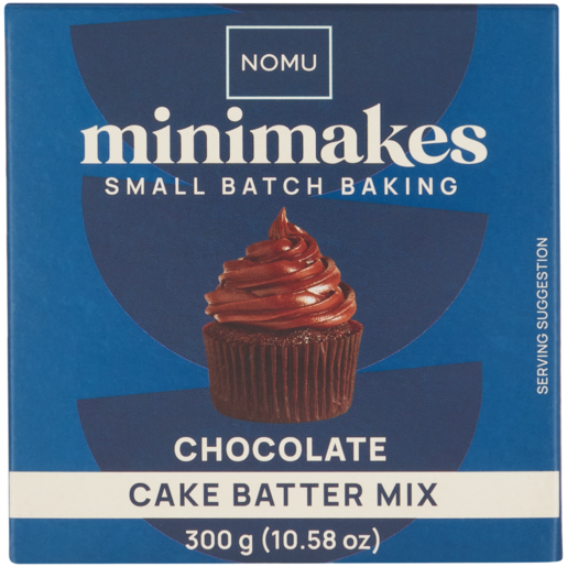 NOMU MiniMakes Chocolate Cake Batter Mix 300g