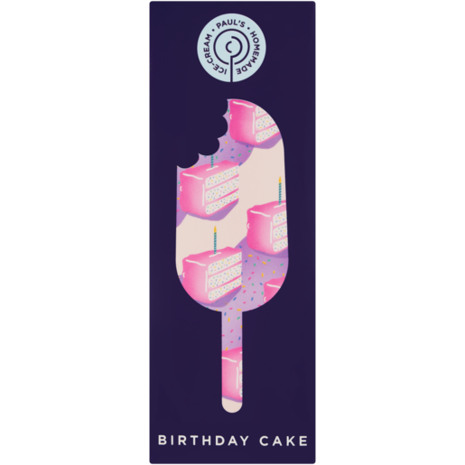 Paul's Homemade Birthday Cake Ice-Cream Stick 110g