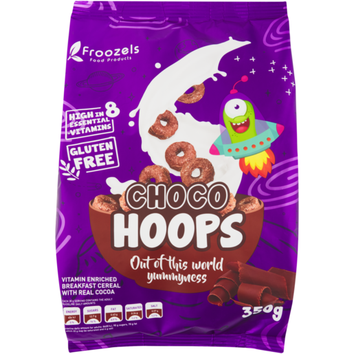 Froozels Choco Hoops Breakfast Cereal 350g 