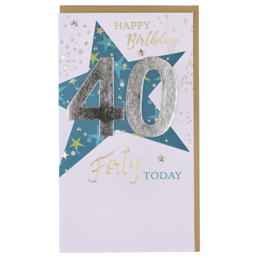 Champagne Star Happy Birthday 50 Today Card