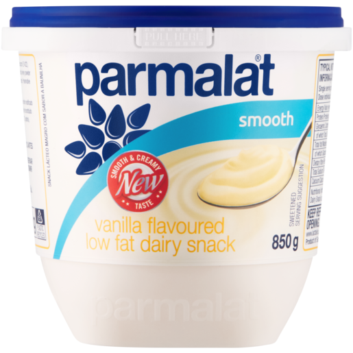 Parmalat Vanilla Flavoured Smooth Low Fat Dairy Snack 850g