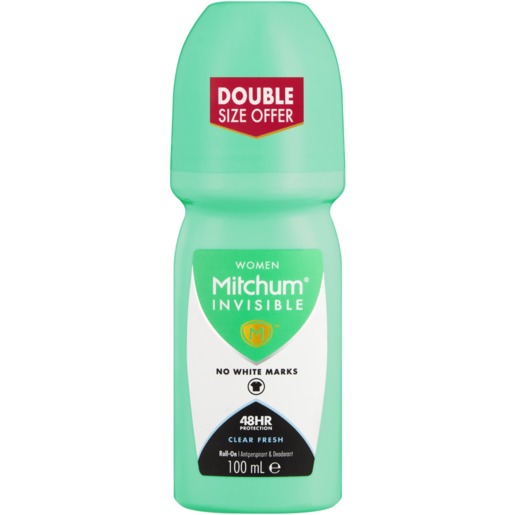 Mitchum WOMEN Clear Fresh Invisible Antiperspirant & Deodorant Roll-On 100ml
