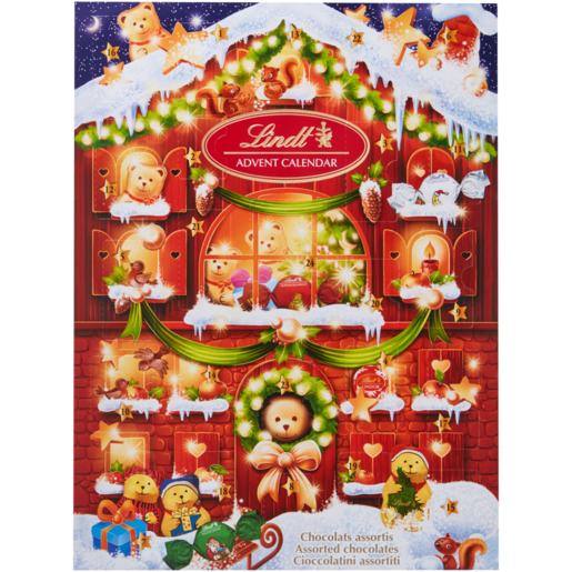 Lindt Teddy Advent Calendar with Assorted Chocolates 170g