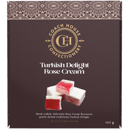 Beyers Coach House Confectionery Rose Cream Turkish Delight 165g
