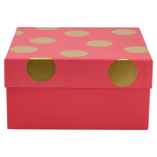 Creative Pink & Gold Polka Dot Large Foil Gift Box