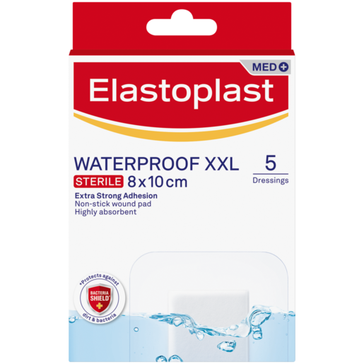 Elastoplast XXL Waterproof Dressings 5 Pack
