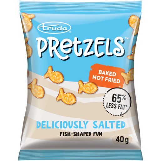 Truda Deliciously Salted Fish-Shaped Pretzels 40g 
