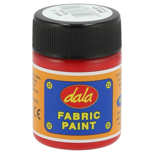 Dala Red Fabric Paint 50ml, Hobby & Craft Accessories, Hobbies & Crafts, Stationery & Newsagent, Household