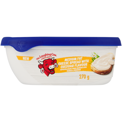 The Laughing Cow Medium Fat Cheese Spread with Cheddar Flavour 270g 
