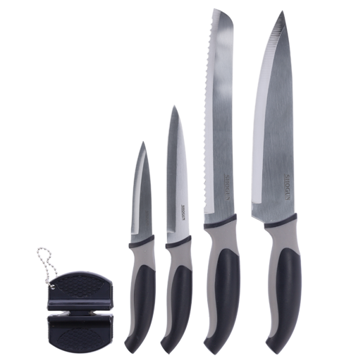 Shogun Knives with Sharpener 5 Pack