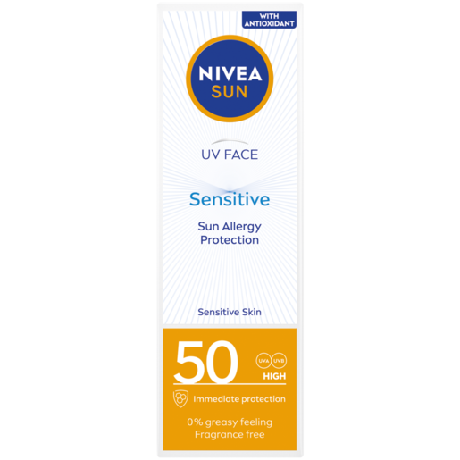 NIVEA SUN UV Face Sensitive Sun Allergy Protection 50ml