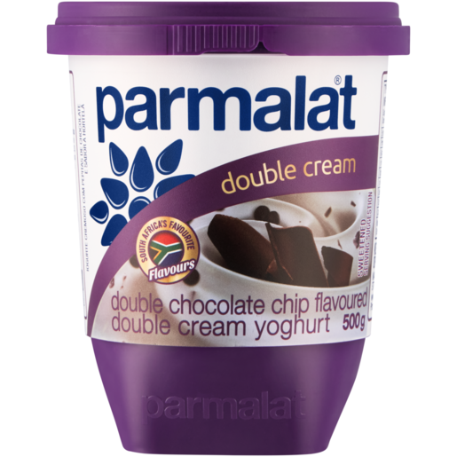 Parmalat Double Chocolate Chip Flavoured Double Cream Yoghurt 500g