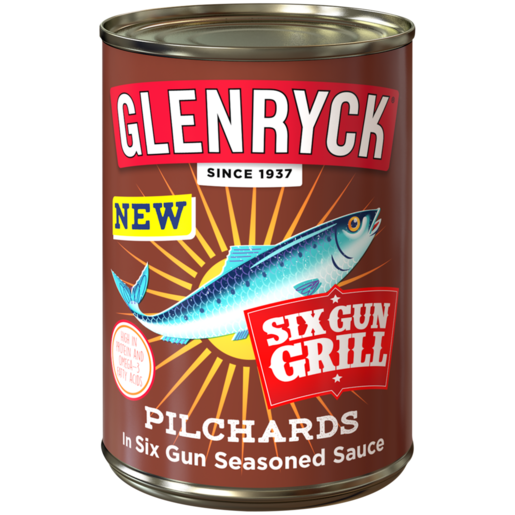 Glenryck Pilchards In Six Gun Seasoned Sauce 400g