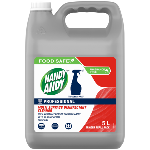 Handy Andy Professional Multi-Surface Disinfectant Cleaner 5L