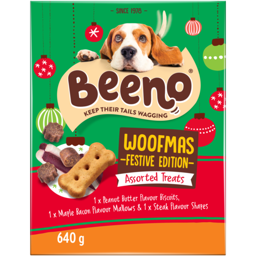 BEENO Woofmas Festive Edition Assorted Dog Treats 640g