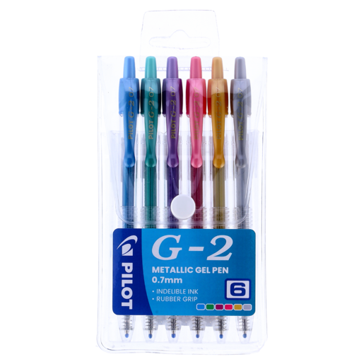 Pilot Metallic Gel Pens 6 Pack