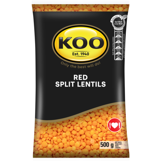 KOO Red Split Lentils 500g