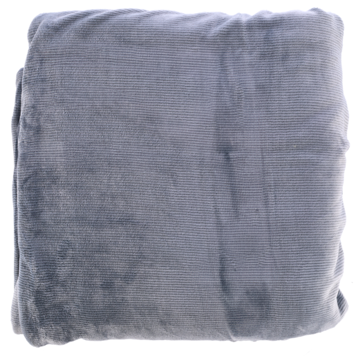 Essentials Flannel Reversible Sherpa Blanket 200 x 200cm (Assorted Item - Supplied At Random)