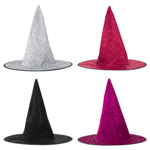 Party Xpress Dress Up Shimmering Witch Hat (Assorted Item - Supplied At Random)