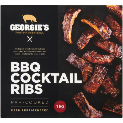 Georgie's BBQ Cocktail Ribs 1kg