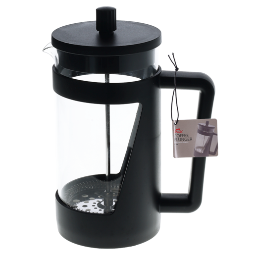Mila Black PP & Glass Coffee Plunger 1L