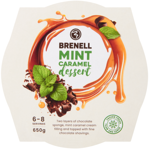 Brenell Frozen Mint Caramel Dessert 650g