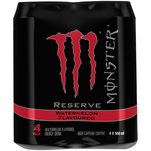 Monster Reserve Watermelon Flavoured Energy Drink 4 x 500ml