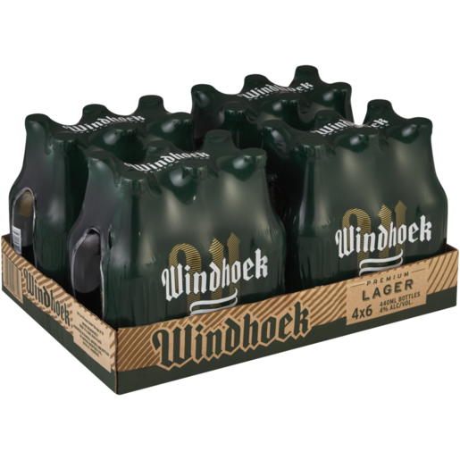 Windhoek Lager Bottles 24 x 440ml 