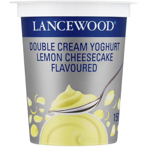 LANCEWOOD Lemon Cheesecake Flavoured Double Cream Yoghurt 150g