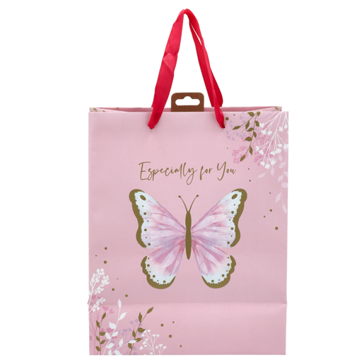 Gift Bag Foil 3D Large Butterfly