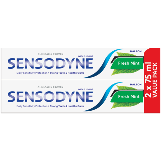 Sensodyne Fresh Mint Fluoride Toothpaste 2 x 75ml 