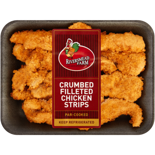 Riversmead Farm Crumbed Filleted Chicken Strips Per KG