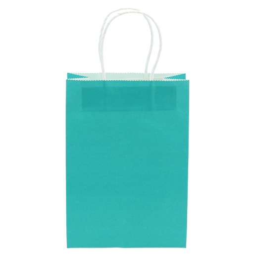Solid Jade Paper Party Bags 5 Piece