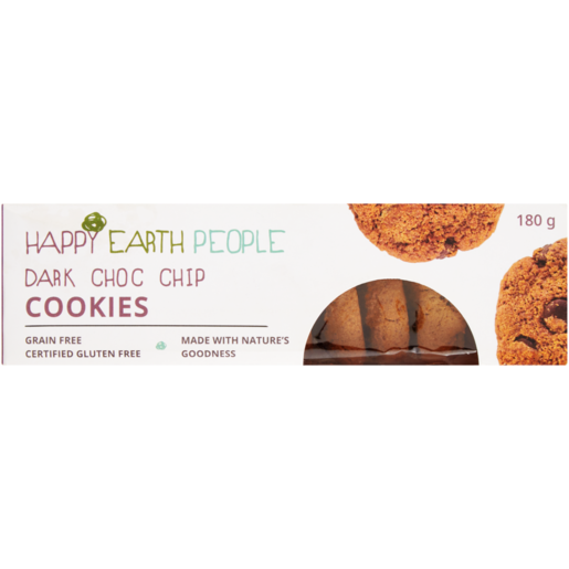 Happy Earth People Dark Choc Chip Cookies 180g 
