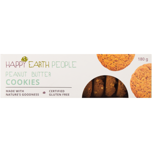Happy Earth People Peanut Butter Cookies 180g 