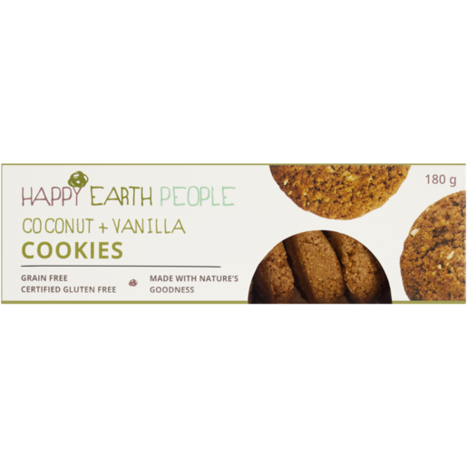 Happy Earth People Coconut & Vanilla Cookies 180g 