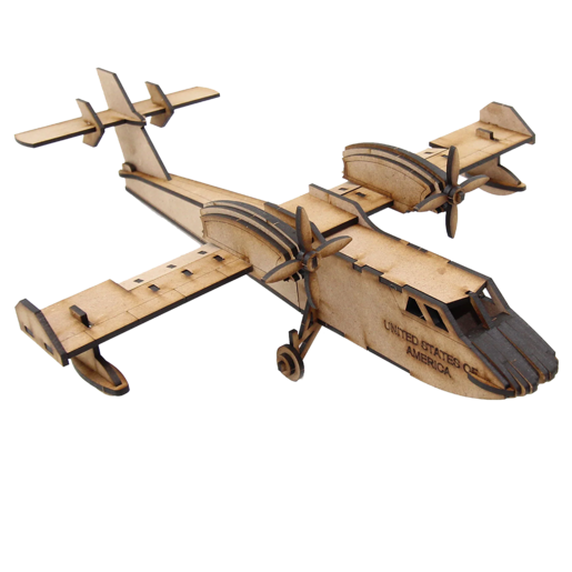 3D Buildable Wooden Model Aeroplane Passenger Plane