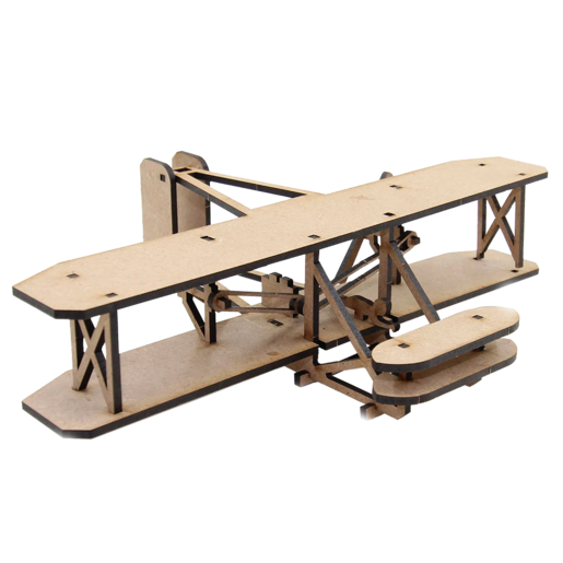 3D Buildable Wooden Model Wright Brothers Aeroplane
