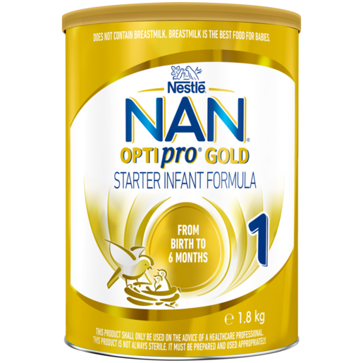 Nestlé NAN OPTIpro GOLD Stage 1 Starter Infant Formula 1.8kg