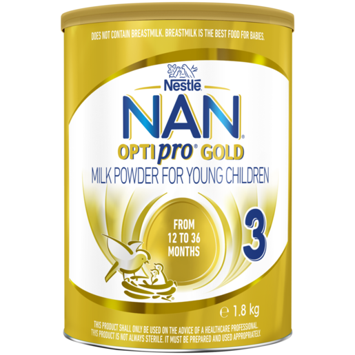 Nestlé NAN OPTIpro GOLD Stage 3 Milk Powder for Young Children 1.8kg