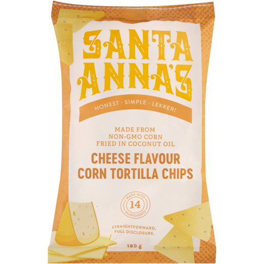 Santa Anna's Cheese Flavour Corn Tortilla Chips 185g 