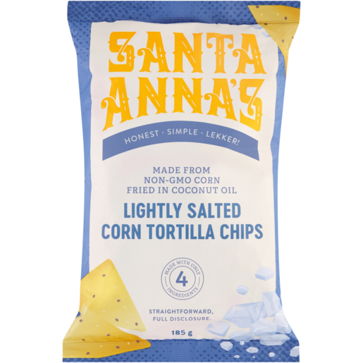Santa Anna's Lightly Salted Corn Tortilla Chips 185g 