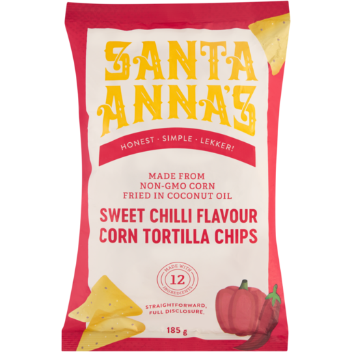 Santa Anna's Sweet Chilli Flavour Corn Tortilla Chips 185g 